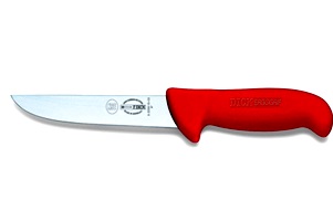 F.Dick Boning Knife, 15cm (6) - Wide Blade, ErgoGrip - Red
